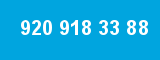 920 918 33 88 920 918 33 88